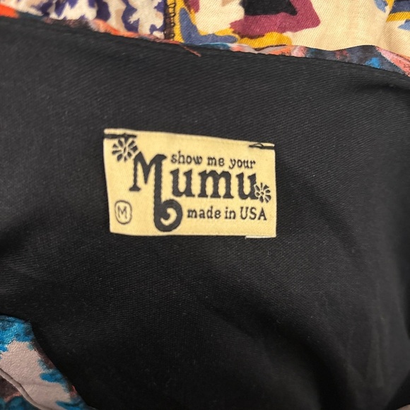 Show Me Your Mumu bright colorful patterned long sleeve blouse size M - Picture 16 of 16